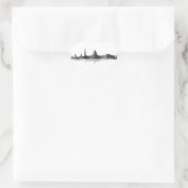 WASHINGTON DC SKYLINE Herz-Aufkleber (Tasche)