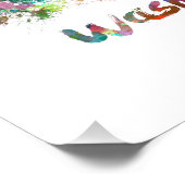 Washington DC skyline im Watercolor Fotodruck (Ecke)