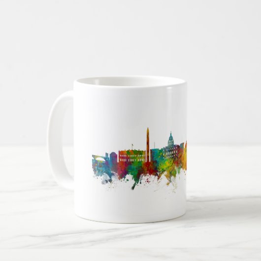 Washington DC Skyline Kaffeetasse (Vorderseite Links)