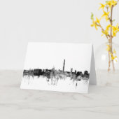 Washington DC Skyline Karte (Gelbe Blume)