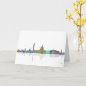 Washington, DC-Skyline Karte (Gelbe Blume)