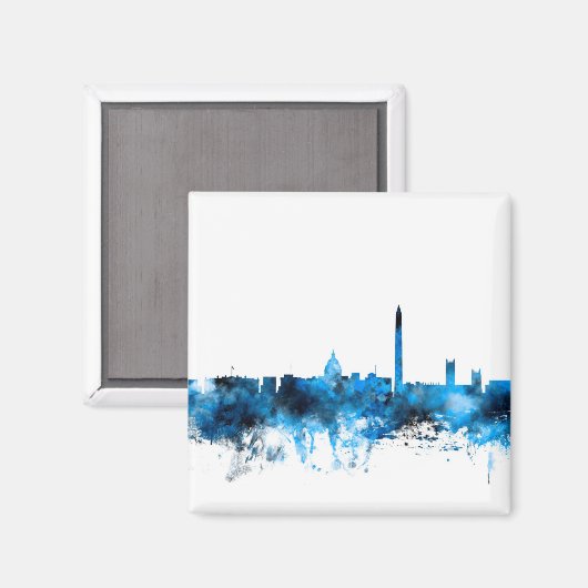 Washington DC Skyline Magnet (Vorderseite/Rückseite)