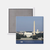 Washington DC Skyline mit US-Gebäude zur Hauptstad Magnet (Vorderseite/Rückseite)