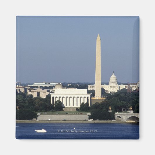 Washington DC Skyline mit US-Gebäude zur Hauptstad Magnet (Vorne)