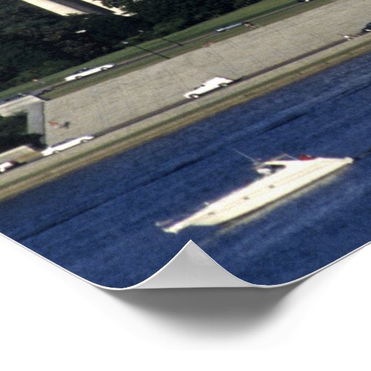 Washington DC Skyline mit US-Gebäude zur Hauptstad Poster (Ecke)