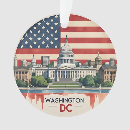 Washington DC Skyline Ornament (Vorderseite)