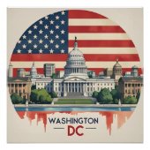 Washington DC Skyline Poster (Vorderseite)
