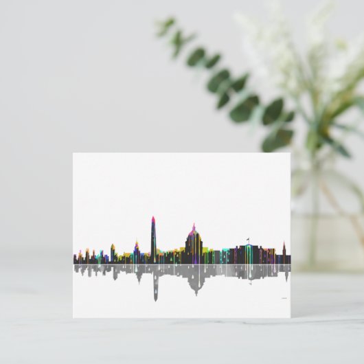 Washington, DC Skyline Postkarte (Stehend Vorderseite)
