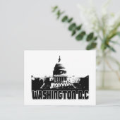 Washington DC Skyline Postkarte (Stehend Vorderseite)