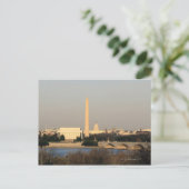 Washington DC Skyline Postkarte (Stehend Vorderseite)