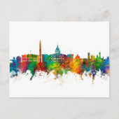 Washington DC Skyline Postkarte (Vorderseite)