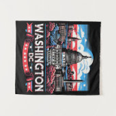 Washington DC Skyline Sehenswürdigkeit art Wandteppich (Vorderseite (Horizontal))