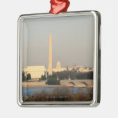 Washington DC-Skyline Silbernes Ornament (Links)