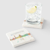 WASHINGTON DC-SKYLINE STEINUNTERSETZER (Seitenansicht)