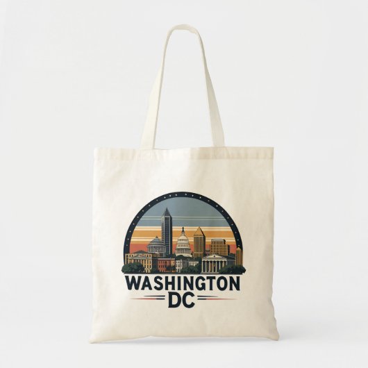 Washington DC Skyline Tragetasche (Vorne)