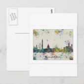WASHINGTON DC Skyline, Washington DC Print Postkarte (Vorne/Hinten)