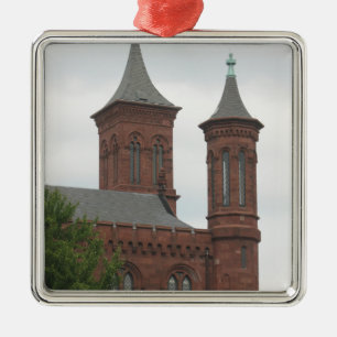 Washington DC Smithsonian-Schloss-Ornament Silbernes Ornament