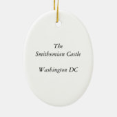 Washington DC-Smithsonian-Schloss-Verzierung Keramik Ornament (Hinten)
