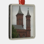 Washington DC-Smithsonian-Schloss-Verzierung Silbernes Ornament (Rechts)
