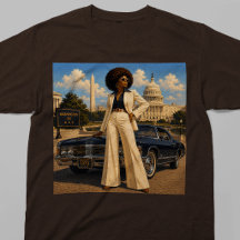 Washington DC Soul Retro Schwarze Frau Vintage