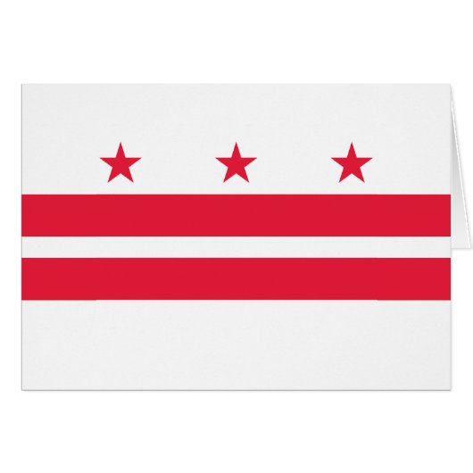 Washington DC Staatsflagge (Vorderseite (Horizontal))