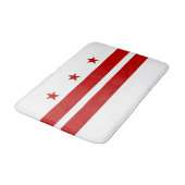 Washington DC Staatsflagge Badematte (Schrägansicht)