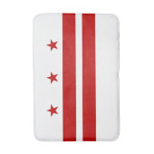 Washington DC Staatsflagge Badematte (Vorderseite Vertikal)