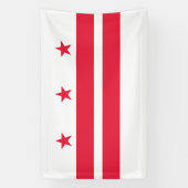 Washington DC Staatsflagge Banner (Vertikal)