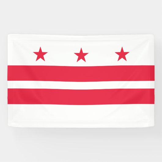 Washington DC Staatsflagge Banner (Horizontal)