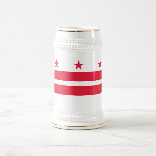 Washington DC Staatsflagge Bierglas (Mittel)
