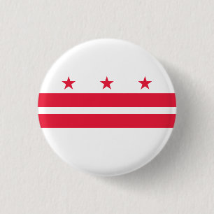Washington DC Staatsflagge Button
