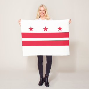 Washington DC Staatsflagge Fleecedecke