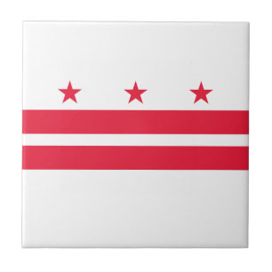 Washington DC Staatsflagge Fliese