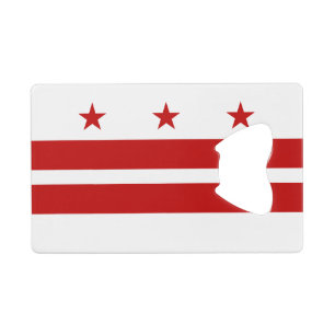 Washington DC Staatsflagge Geldbeutel Flaschenöffner