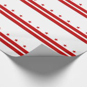 Washington DC Staatsflagge Geschenkpapier (Ecke)