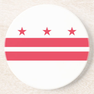 Washington DC Staatsflagge Getränkeuntersetzer