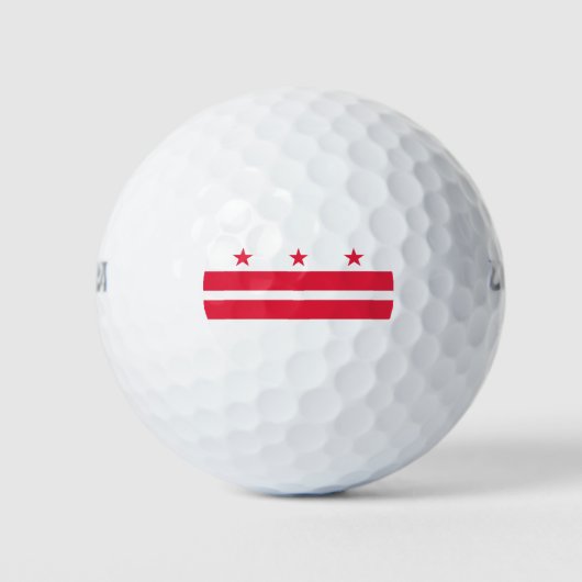 Washington DC Staatsflagge Golfball (Vorderseite)