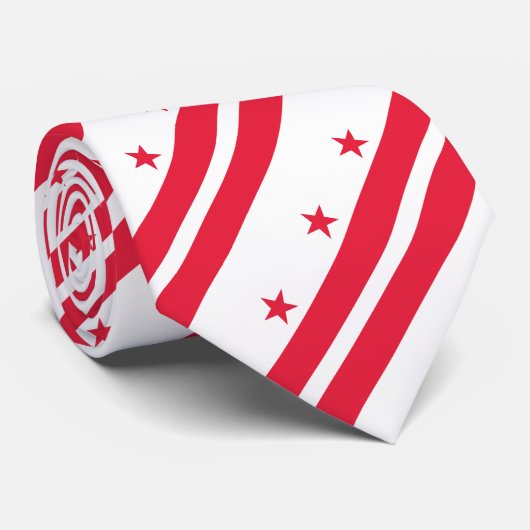 Washington DC Staatsflagge Krawatte (Gerollt)