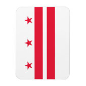 Washington DC Staatsflagge Magnet (Vertikal)