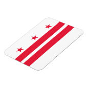 Washington DC Staatsflagge Magnet (Linke Seite)