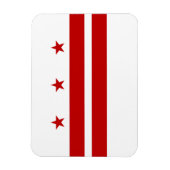 Washington DC Staatsflagge Magnet (Vertikal)
