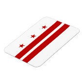 Washington DC Staatsflagge Magnet (Linke Seite)