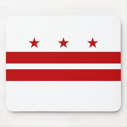 Washington DC Staatsflagge Mousepad (Vorne)