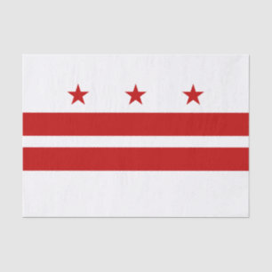 Washington DC Staatsflagge Seidenpapier