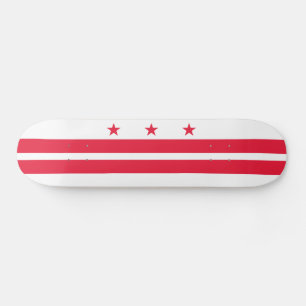 Washington DC Staatsflagge Skateboard