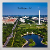 Washington DC Stadtsilhouette Poster (Vorne)