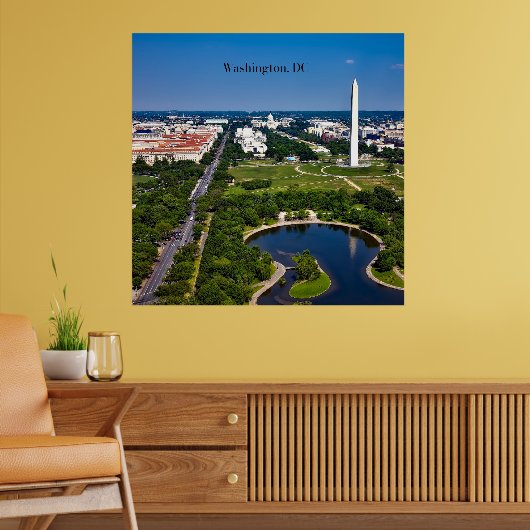 Washington DC Stadtsilhouette Poster (Wohnzimmer 2)