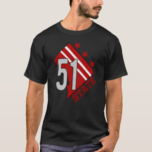 Washington DC Statehood 51. Staat USA Patriotit T-Shirt
