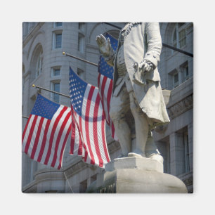 Washington, DC, Statue von Benjamin Franklin Magnet