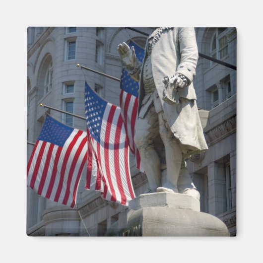 Washington, DC, Statue von Benjamin Franklin Magnet (Vorne)